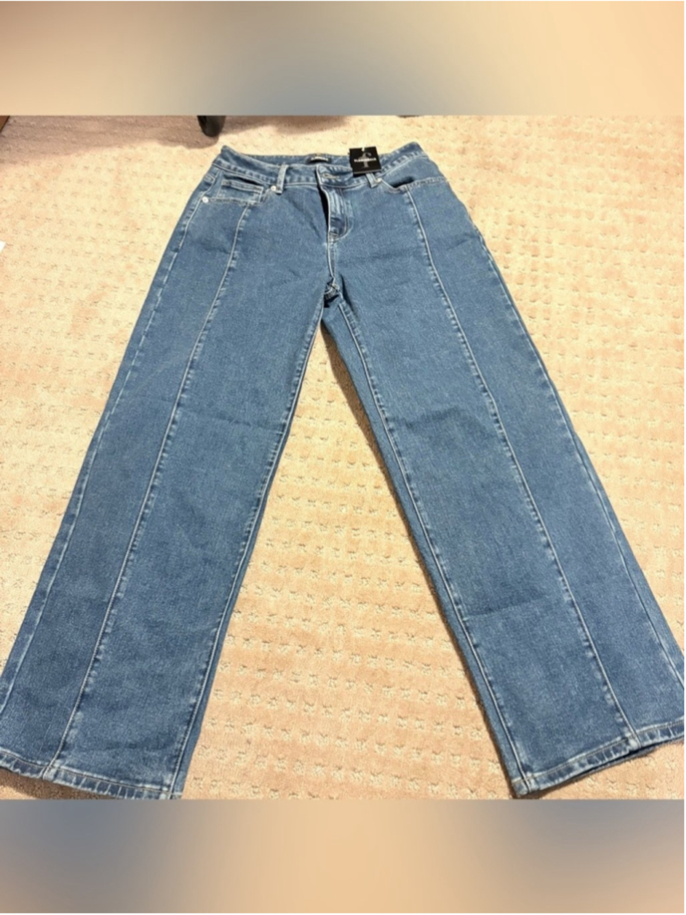 Flamingals straight leg stretchy denim jeans L FG15-43